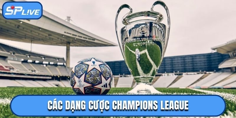 Các dạng cược khi xem trực tiếp Champions League